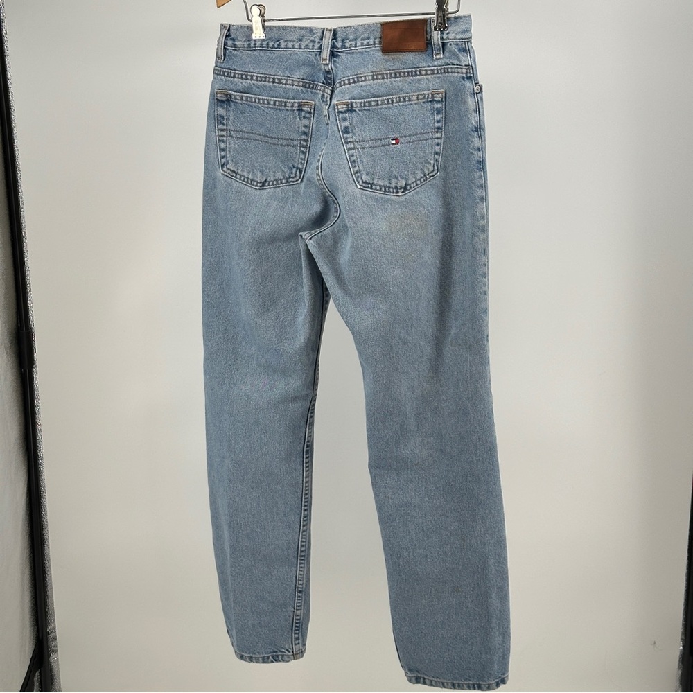 Vintage 90’s Tommy Hilfiger Light Blue Wash Women's Straight Leg Jeans Preppy - Picture 11 of 13